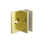 Load image into Gallery viewer, SHOWER F BRACKET 10MM GLASS BRUSHED GOLD