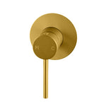 Load image into Gallery viewer, LUCID PIN Series Round Brushed Brass Wall Mixer(color up)
