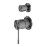 Load image into Gallery viewer, OPAL SHOWER MIXER WITH DIVERTOR SEPARATE PLATE GRAPHITE