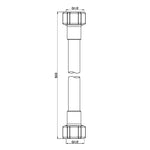 Load image into Gallery viewer, 500MM PREMIUM G1/2 FEMALE?FLEXIBLE WATER? CONNECTOR HOSE MATTE BLACK