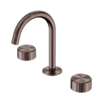 Load image into Gallery viewer, Serenity Basin Set Arc Spout With Metal Handle Brushed Bronze