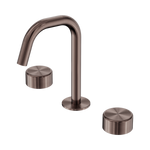 Load image into Gallery viewer, Serenity Basin Set Edge Spout With Metal Handle Brushed Bronze