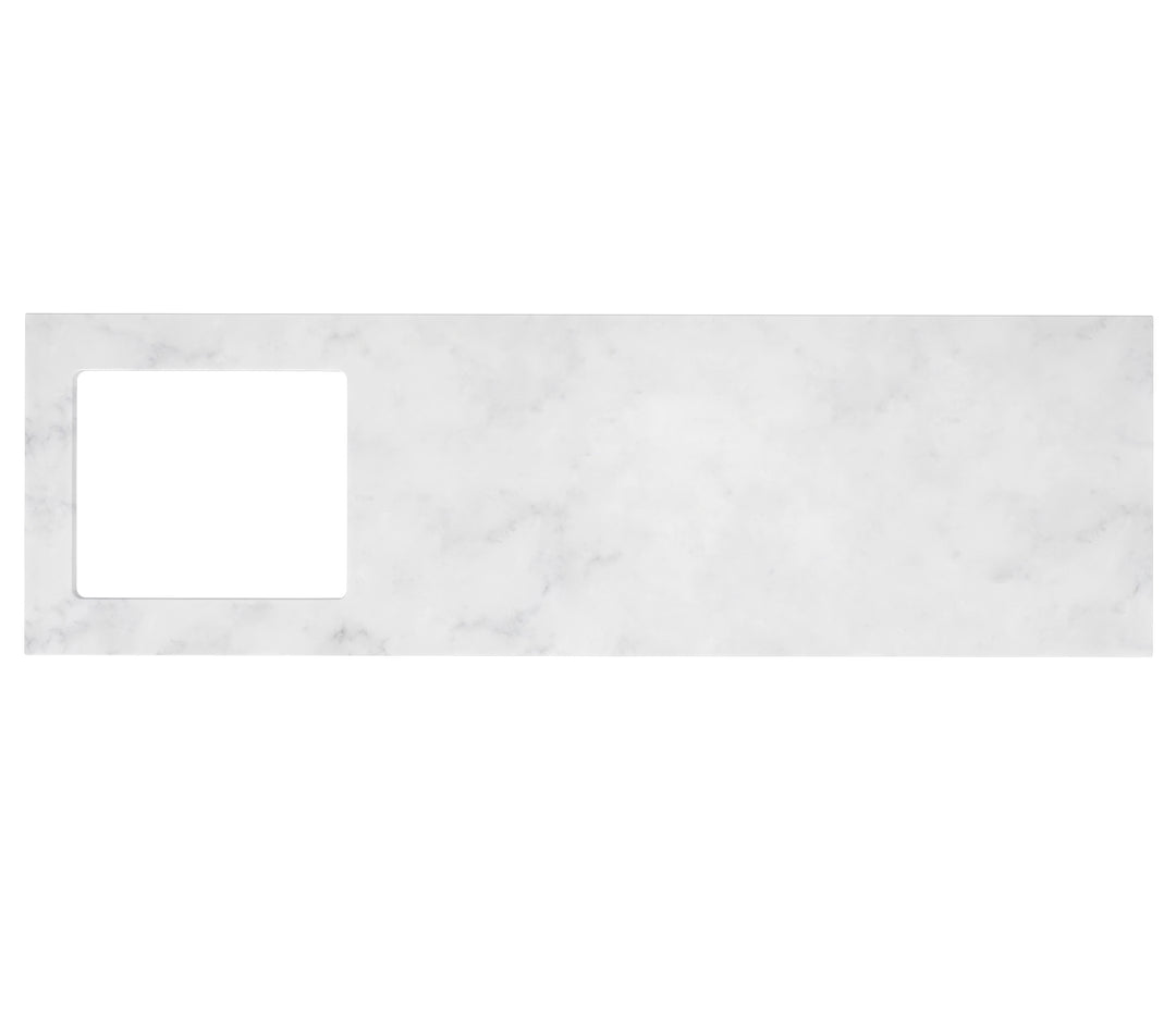 Laundry Kit 1960C Bondi White with Cloudy Carrara Top