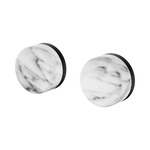 Load image into Gallery viewer, Serenity Wall Top Assembly With Arabescato Corchia Handle Matte Black