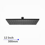 Load image into Gallery viewer, Square Black Brass Shower Head 300mm
