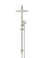 Load image into Gallery viewer, Round Combination Shower Rail 300mm Rose, Three Function Hand Shower - PVD Brushed Nickel