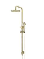 Load image into Gallery viewer, Round Combination Shower Rail 200mm Rose, Three Function Hand Shower - PVD Tiger Bronze