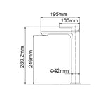 Load image into Gallery viewer, IVANO Series Square Black Tall Basin Mixer