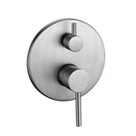 Load image into Gallery viewer, LUCID PIN Series Round Brushed Nickel Wall Mixer with Diverter(color up)