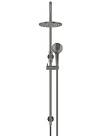 Load image into Gallery viewer, 200mm Round Overhead Shower Rail, Three Function Hand Shower - Shadow Gunmetal