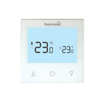 Load image into Gallery viewer, Thermotouch 9.2mG White Glass Manual Thermostat 16A Max Load