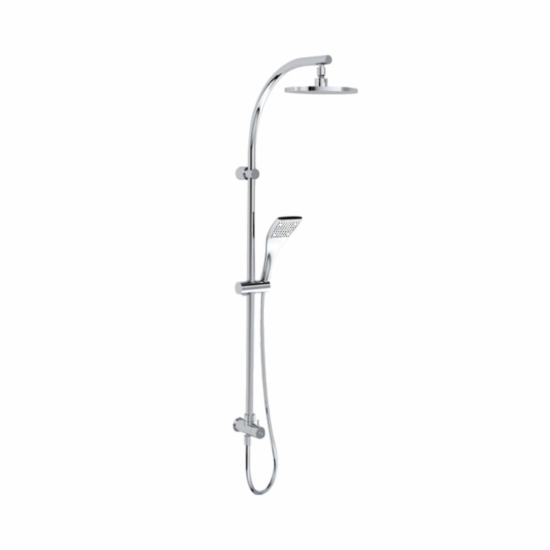 Kohler Rain Duet Renew Column - Round Shower Head Polished Chrome