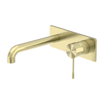 Load image into Gallery viewer, OPAL WALL BASIN/BATH MIXER 120MM BRUSHED GOLD