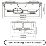 Load image into Gallery viewer, AllLux2 Silver 2 HEAT 3 IN 1 BATHROOM HEATER