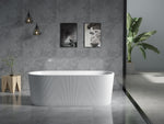Load image into Gallery viewer, Agena Fluted Acrylic Freestanding Bath