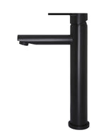 Load image into Gallery viewer, Round Paddle Tall Basin Mixer - Matte Black