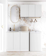 Load image into Gallery viewer, Laundry Kit 1715A Bondi White with Natural Carrara Marble Top