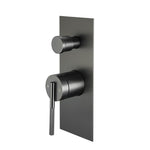 Load image into Gallery viewer, CADDENCE Series Brushed Gun Metal Grey Wall Mixer with Diverter