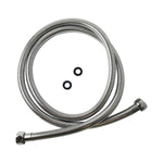 Load image into Gallery viewer, 1500mm Chrome Stainless Steel Water Inlet/Outlet Shower Hose