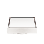 Load image into Gallery viewer, 100mm Square Tile Insert Floor Waste 80mm Outlet Brushed Nickel