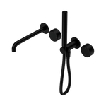 Load image into Gallery viewer, Serenity Progressive Shower System With Spout With Metal Handle And Slim Shower Matte Black