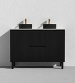 Load image into Gallery viewer, Crete Modern Floorstanding Vanity Matte Black