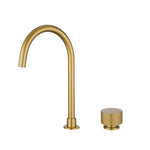 Load image into Gallery viewer, MOON - Brushed Brass Swivel Basin Mixer