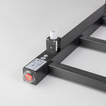 Load image into Gallery viewer, Square Brushed Gun Metal Grey Electric Heated Towel Rack 4 Bars