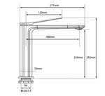 Load image into Gallery viewer, RUSHY Series Brushed Brass Tall Basin Mixer