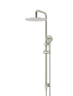 Load image into Gallery viewer, Round Combination Shower Rail 300mm Rose, Three Function Hand Shower - PVD Brushed Nickel