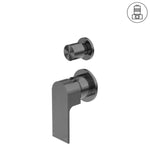 Load image into Gallery viewer, BIANCA SHOWER MIXER WITH DIVERTOR SEPARATE BACK PLATE GUN METAL