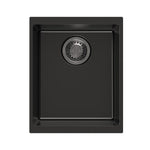 Load image into Gallery viewer, Black Carysil Enigma N100N Granite Single Bowl Stone Kitchen Sink 370*460*200mm