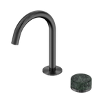 Load image into Gallery viewer, Serenity Progressive Basin Mixer Arc Spout With Verde Alpi Handle Gun Metal