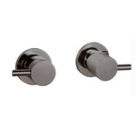 Load image into Gallery viewer, Round Gun Metal Grey Shower Wall Taps