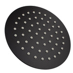 Load image into Gallery viewer, Super-slim Round Black Stainless Steel Shower Head 200mm