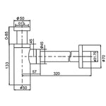 Load image into Gallery viewer, Round Brushed Brass Bottle Trap 32mm