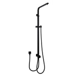 Load image into Gallery viewer, Square Black Shower Station without Shower Head and Handheld Shower(Stainless Steel Hose)