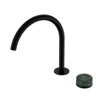 Load image into Gallery viewer, Serenity Progressive Bath/Kitchen Mixer Arc Spout With Verde Alpi Handle Matte Black