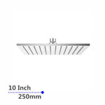 Load image into Gallery viewer, Square Chrome Brass Shower Head 250mm