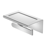 Load image into Gallery viewer, BIANCA TOILET ROLL HOLDER WITH PHONE HOLDER CHROME