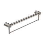 Load image into Gallery viewer, MECCA CARE 32MM GRAB RAIL WITH TOWEL HOLDER 600MM BRUSHED NICKEL