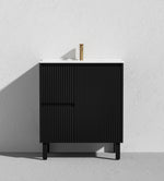 Load image into Gallery viewer, Crete Modern Floorstanding Vanity Matte Black