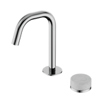 Load image into Gallery viewer, Serenity Progressive Basin Mixer Edge Spout With Carrara Handle Chrome