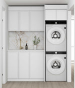 Load image into Gallery viewer, Laundry Kit 1715C Hampshire White with Natural Carrara Marble Top