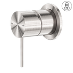 Load image into Gallery viewer, MECCA SHOWER MIXER 60MM PLATE BRUSHED NICKEL