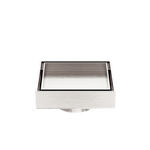 Load image into Gallery viewer, 100MM SQUARE TILE INSERT FLOOR WASTE 50MM OUTLET BRUSHED NICKEL
