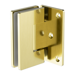 Load image into Gallery viewer, 90 DEGREE GLASS TO WALL SHOWER HINGE 10MM GLASS BRUSHED GOLD