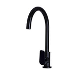 Load image into Gallery viewer, Round Paddle Gooseneck Kitchen Mixer Tap - Matte Black