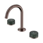 Load image into Gallery viewer, Serenity Basin Set Arc Spout With Verde Alpi Handle Brushed Bronze