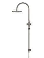 Load image into Gallery viewer, 200mm Round Overhead Shower Set, Single Function Hand Shower - Shadow Gunmetal